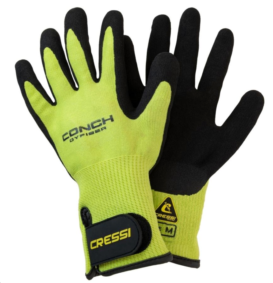 Cressi Hex Grip Gloves for Diving, Spearfishing, Lobstering