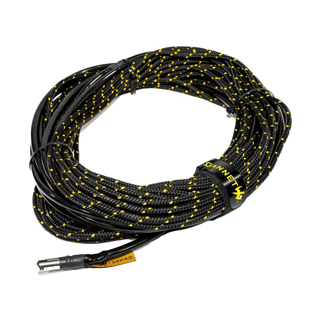 Gannet Hybrid Bungee Floatline 75ft Black/Yellow