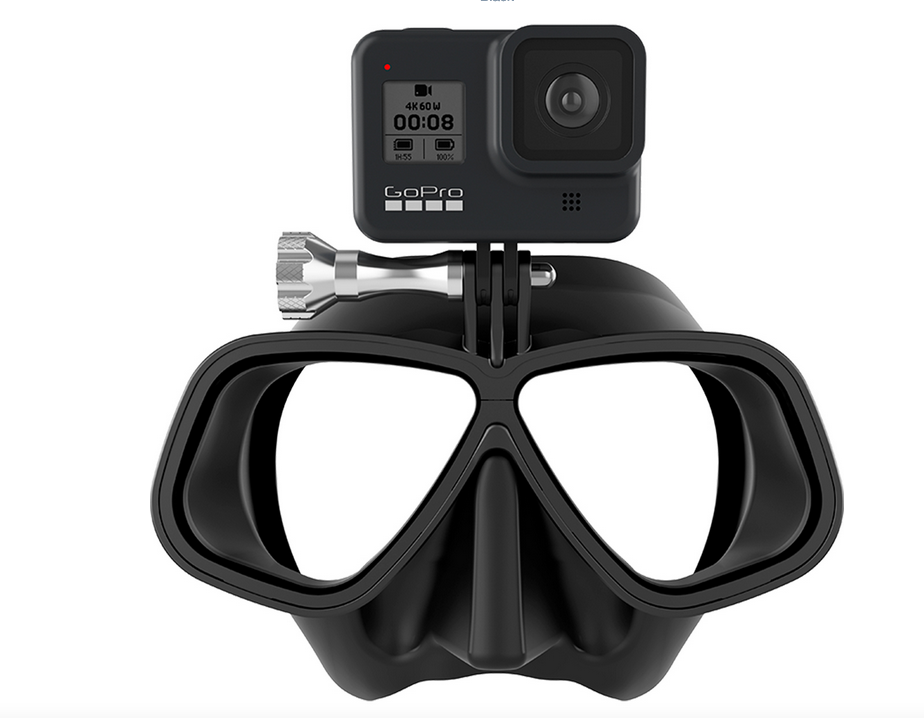 OCTOMASK - Dive Mask for GoPro, Black