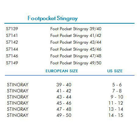 Omer Stingray Foot Pocket (Single)
*****FINAL SALE******