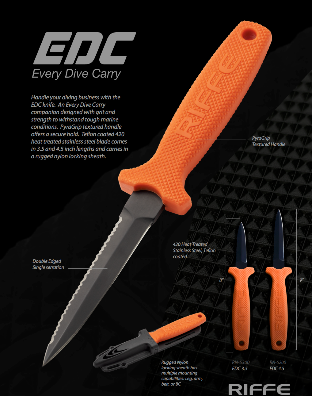 Riffe EDC Knife 3.5"