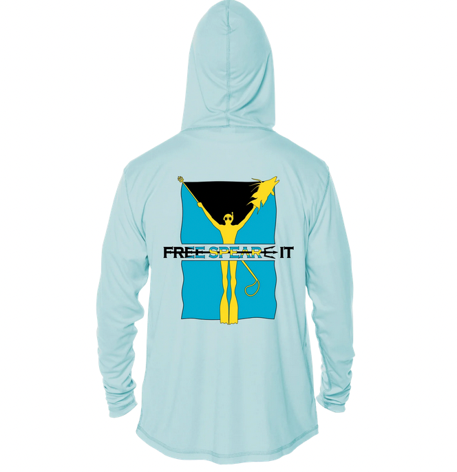 Free Spear-It Bahamas Bounty Solar Hoodie UPF 50+