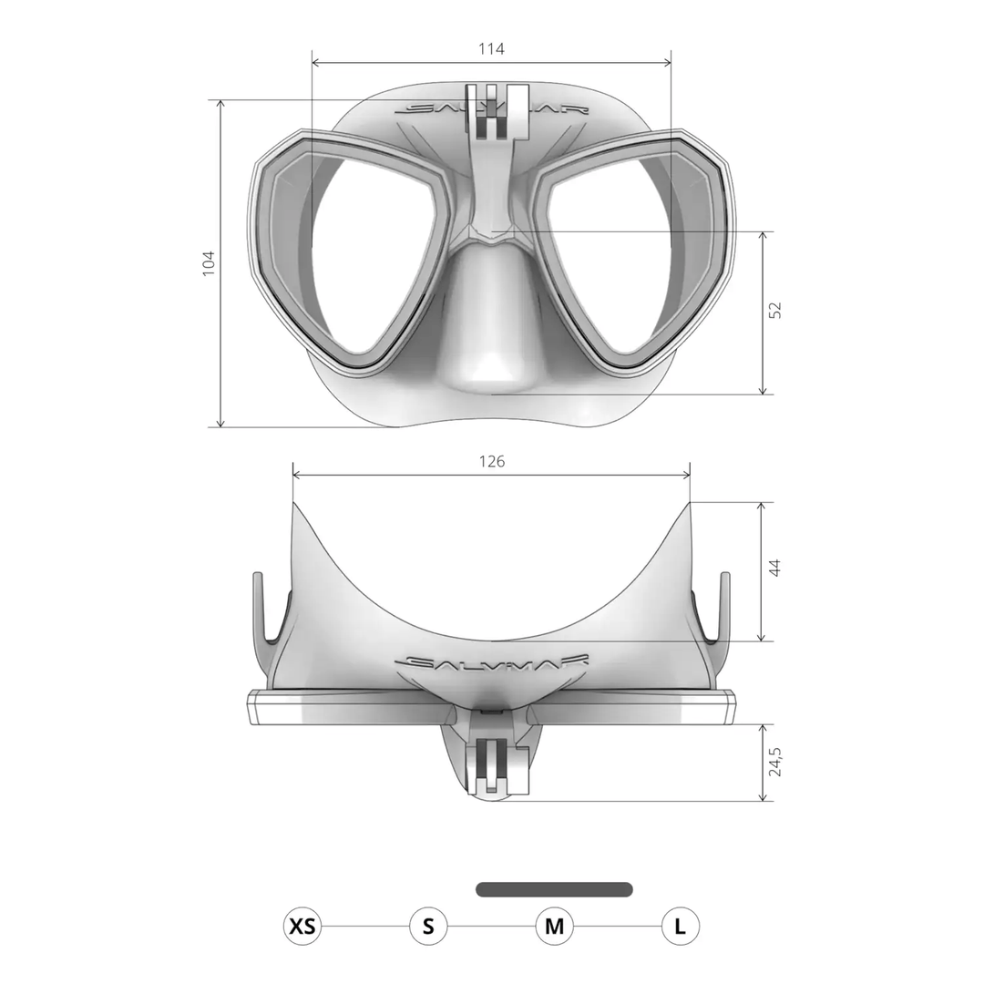 Salvimar Trinity Anti-Fog Action Cam Mask