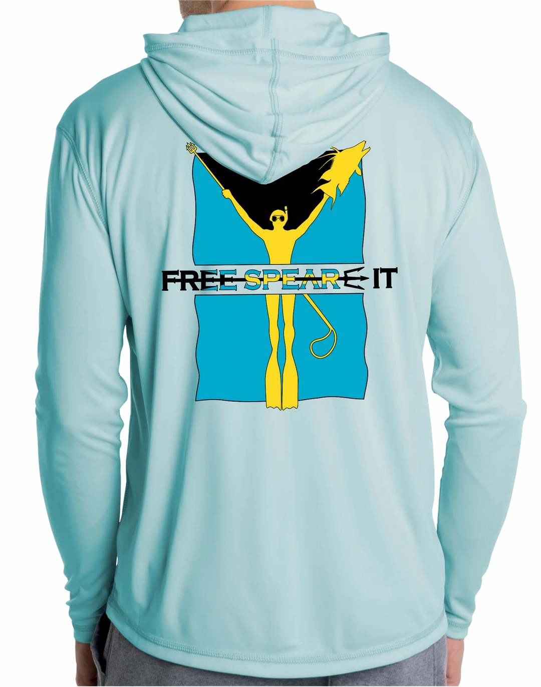 Free Spear-It Bahamas Bounty Solar Hoodie UPF 50+