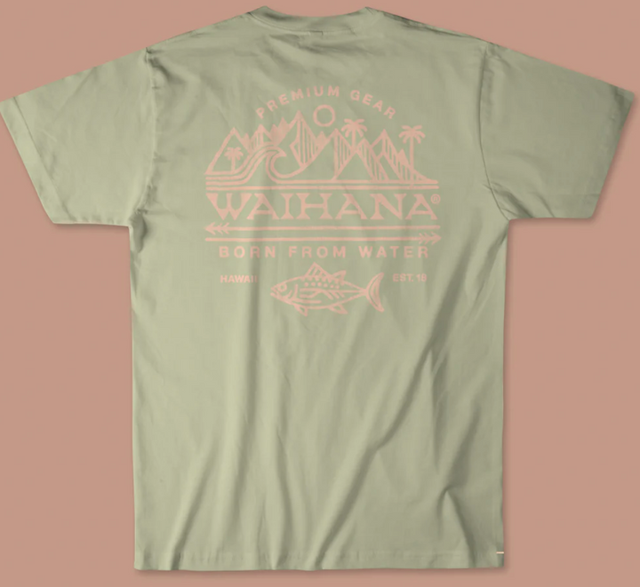 Waihana Mauka to Makai Sage T-Shirt