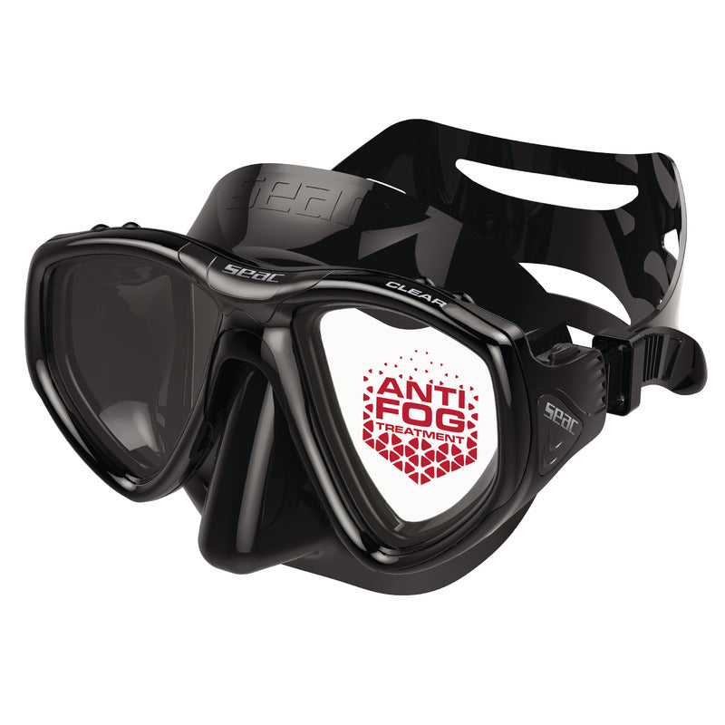 Seac Clear Anti Fog Mask Black
