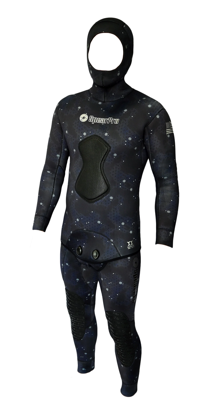SpearPro Mens Cabrilla Wetsuit 1.5mm Dark Blue
