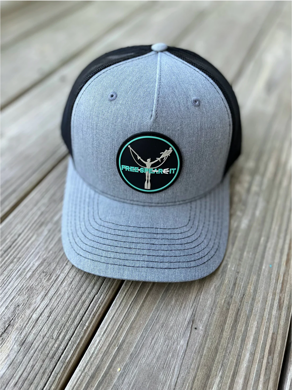 Free Spear-It PVC Logo Snap Back Hat