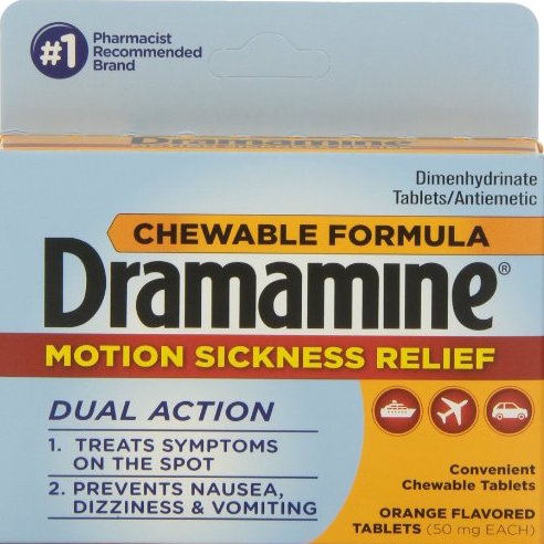Dramamine Chewable- 2 Tablets
